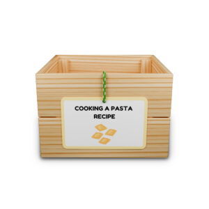 Capsa d'aprenentatge: cooking a pasta recipe