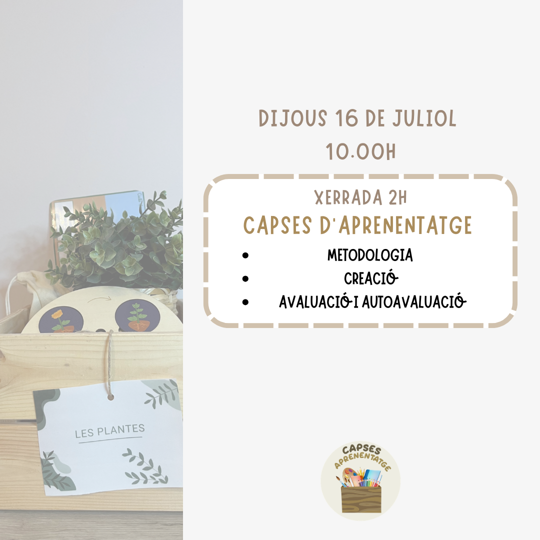 XERRADA 2H CAPSES APRENENTATGE: 16 DE JULIOL 10H - 2026